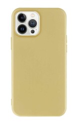 iPhone 13 Pro Max Mat Gold Silikon Kılıf - 1