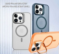 iPhone 14 Wireless Şarj Özellikli Kamera Lens Koruyuculu Kılıf - 6