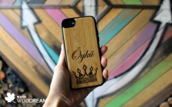 iPhone 15 Crown Kişiye Özel Ahşap Kılıf - 4