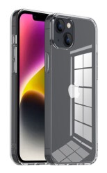 iPhone 15 Pro Max Ultra İnce Şeffaf Silikon Kılıf - 1