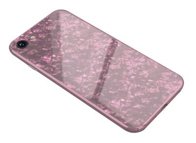 iPhone 6 / 6S Granit Desenli Pembe Rubber Kılıf - 1