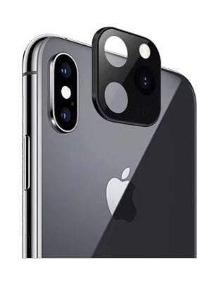 iPhone X / XS to iPhone 11 Pro Çeviren Siyah Kamera Koruyucu - 1