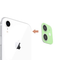 iPhone XR to iPhone 11 Çeviren Yeşil Kamera Koruyucu - 1