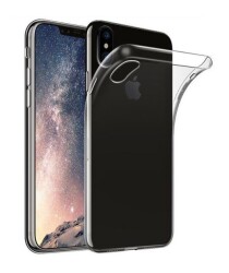 iPhone XS Max Ultra İnce Şeffaf Silikon Kılıf - 1