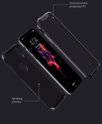 Joyroom iPhone X / XS 360 Derece Koruma Siyah Rubber Kılıf - 6