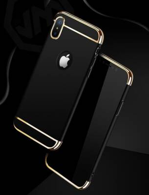 Joyroom Ling iPhone X / XS Gold Rubber Kılıf - 3