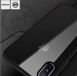 Joyroom Phantom iPhone X / XS Beyaz Silikon Kenarlı Rubber Kılıf - 3