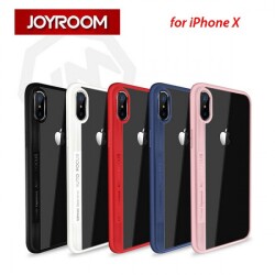 Joyroom Phantom iPhone X / XS Beyaz Silikon Kenarlı Rubber Kılıf - 6