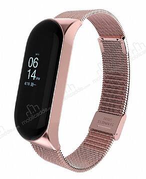 KRD-06 Xiaomi Mi Band 6 Rose Gold Metal Kordon - 1