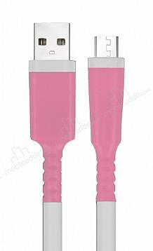 Micro USB Pembe Kablo Koruyucu - 1