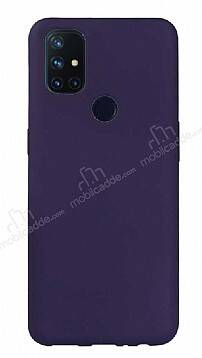 OnePlus Nord N10 5G Mat Lacivert Silikon Kılıf - 1