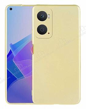 Oppo A36 Kamera Korumalı Mat Gold Silikon Kılıf - 1