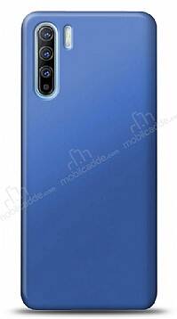 Oppo Reno3 Lacivert Mat Silikon Kılıf - 1