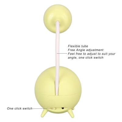 Ördek Masaüstü Led Işıklı Sarı Gece Lambası - 4