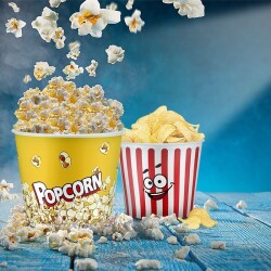 Popcorn Renkli Patlamış Mısır Kovası 2200 ml - 2