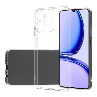 Realme C53 Ultra İnce Şeffaf Silikon Kılıf - 1