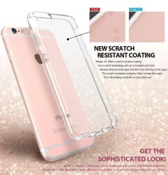 Ringke Air iPhone 6 / 6S Ultra Koruma Şeffaf Rose Gold Kılıf - 4