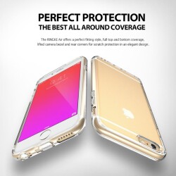 Ringke Air iPhone 6 / 6S Ultra Koruma Şeffaf Rose Gold Kılıf - 7