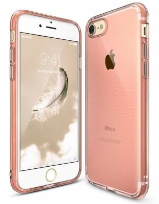 Ringke Air iPhone 7 / 8 Ultra Koruma Şeffaf Rose Gold Kılıf - 1