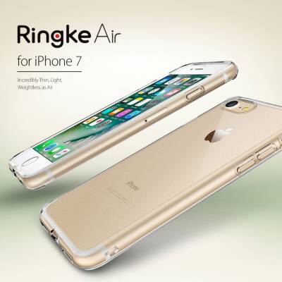 Ringke Air iPhone 7 / 8 Ultra Koruma Şeffaf Siyah Kılıf - 5