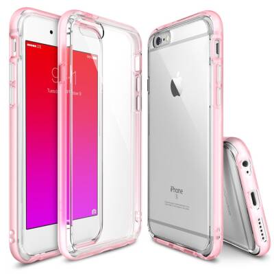 Ringke Frame Frost iPhone 6 / 6S Ultra Koruma Pembe Kılıf - 1