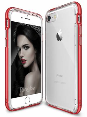 Ringke Frame iPhone 7 / 8 Ultra Koruma Kırmızı Kılıf - 1