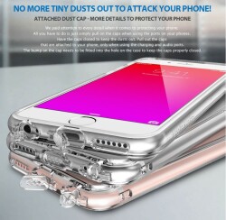 Ringke Fusion iPhone 6 / 6S Ultra Koruma Şeffaf Rose Gold Kılıf - 5