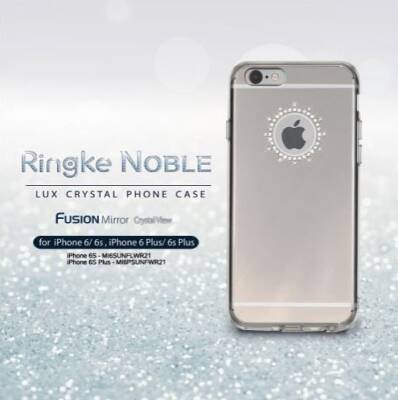 Ringke Noble Fusion iPhone 6 Plus / 6S Plus Snow Taşlı Şeffaf Kılıf - 3