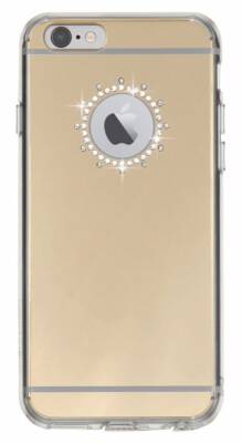 Ringke Noble Mirror iPhone 6 / 6S Taşlı Gold Kılıf - 1