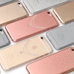 Ringke Noble Slim iPhone 6 / 6S Taşlı Rose Gold Rubber Kılıf - 5