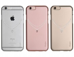 Ringke Noble Slim iPhone 6 / 6S Taşlı Rose Gold Rubber Kılıf - 7