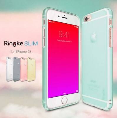 Ringke Slim Frost iPhone 6 / 6S 360 Kenar Koruma Mint Rubber Kılıf - 2