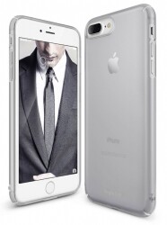 Ringke Slim Frost iPhone 7 / 8 Tam Kenar Koruma Gri Rubber Kılıf - 1