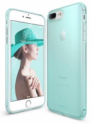 Ringke Slim Frost iPhone 7 / 8 Tam Kenar Koruma Mint Rubber Kılıf - 1