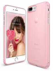 Ringke Slim Frost iPhone 7 / 8 Tam Kenar Koruma Pembe Rubber Kılıf - 1