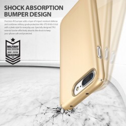 Ringke Slim iPhone 6 / 6S 360 Kenar Koruma Rose Gold Rubber Kılıf - 5