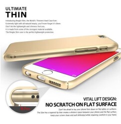 Ringke Slim iPhone 6 Plus / 6S Plus 360 Kenar Koruma Gold Rubber Kılıf - 3