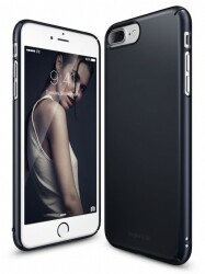 Ringke Slim iPhone 7 Plus / 8 Plus 360 Kenar Koruma Slate Metal Rubber Kılıf - 1