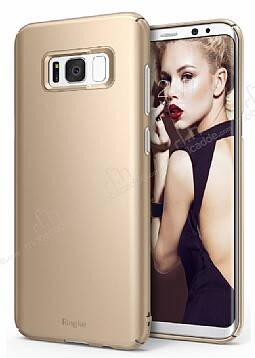 Ringke Slim Samsung Galaxy S8 Plus 360 Kenar Koruma Gold Kılıf - 1