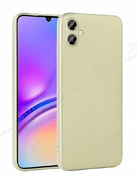 Samsung Galaxy A05 Kamera Korumalı Mat Gold Silikon Kılıf - 1