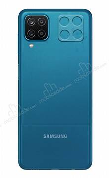 Samsung Galaxy A12 Şeffaf 3D Cam Kamera Koruyucu - 1