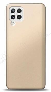 Samsung Galaxy A22 4G Gold Mat Silikon Kılıf - 1