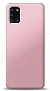 Samsung Galaxy A31 Rose Gold Mat Silikon Kılıf - 1