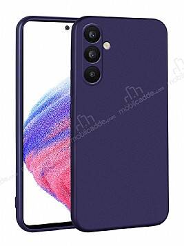 Samsung Galaxy A34 Kamera Korumalı Mat Lacivert Silikon Kılıf - 1