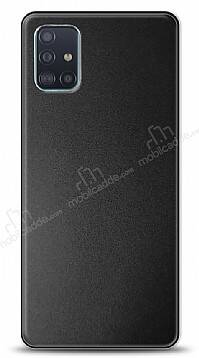 Samsung Galaxy A51 Metal Siyah Rubber Kılıf - 1