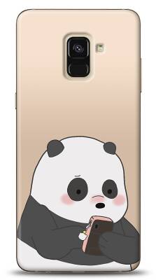 Samsung Galaxy A6 2018 Confused Panda Resimli Kılıf - 1