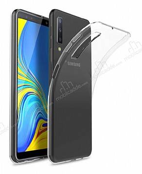 Samsung Galaxy A7 2018 Ultra İnce Şeffaf Silikon Kılıf - 1