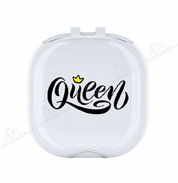 Samsung Galaxy Buds Live Queen Resimli Şeffaf Silikon Kılıf - 1