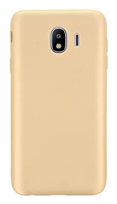 Samsung Galaxy J6 Plus Mat Gold Silikon Kılıf - 1