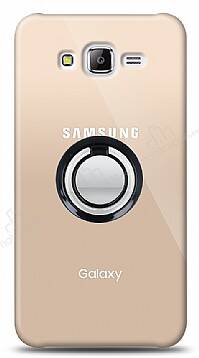 Samsung Galaxy J7 / Galaxy J7 Core Siyah Tutuculu Şeffaf Kılıf - 1